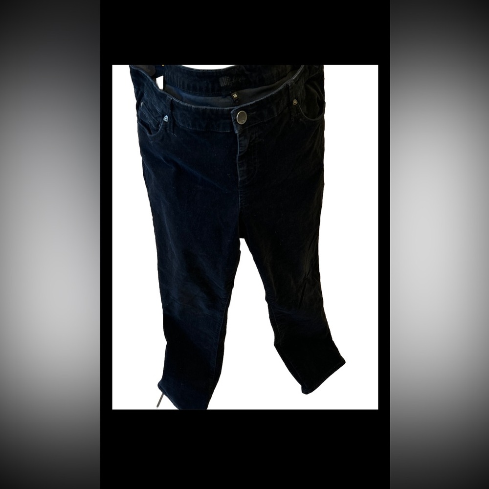 Kut from the Kloth Black Corduroy Jeans 16